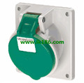 Mennekes Panel mounted receptacle with TwinCONTACT 1640