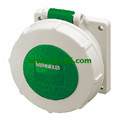 MennekesPanel mounted receptacle with TwinCONTACT 1714