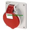Mennekes Panel mounted receptacle with TwinCONTACT 1740